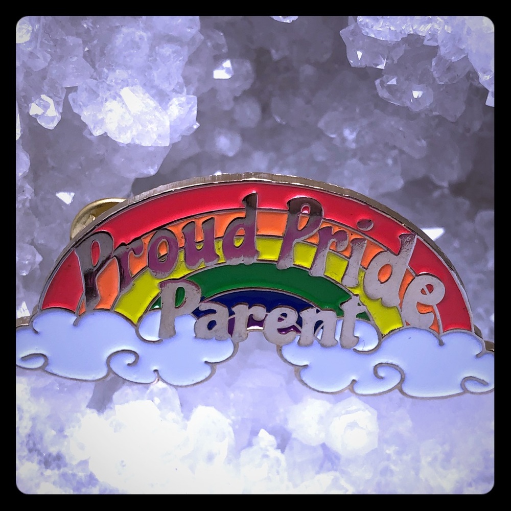 Soft enamel pride pin